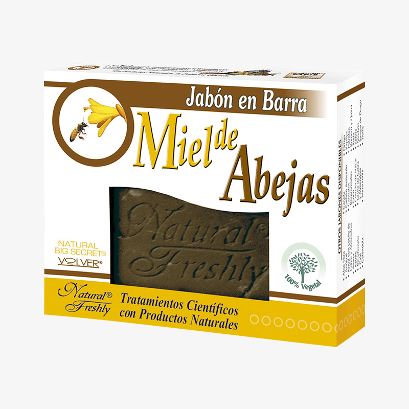 lema Pareja Meandro Jabón en barra de Miel de Abejas (Natural Freshly – 90 g) - Naturismo  Turrón y Miel