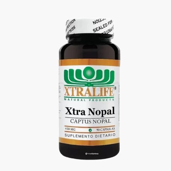 Xtra Nopal por 450 mg (Xtralife natural products - 90 cápsulas)