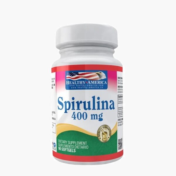 Spirulina 400 mg (Healthy America - 90 softgels)