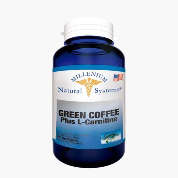 Green Coffee Plus L Carnitine (Natural Millenium Systems- 60 softgels)