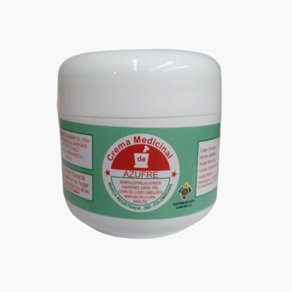 Crema Medicinal de Azufre (Laboratorios Confarcol - 60 g)