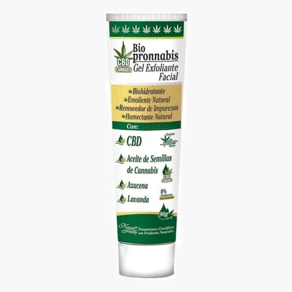 Bio Pronnabis gel exfoliante facial (Natural Freshly – 90 gramos)