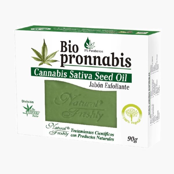 Bio pronnabis - Jabón exfoliante (Natural Freshly – 90 gramos)