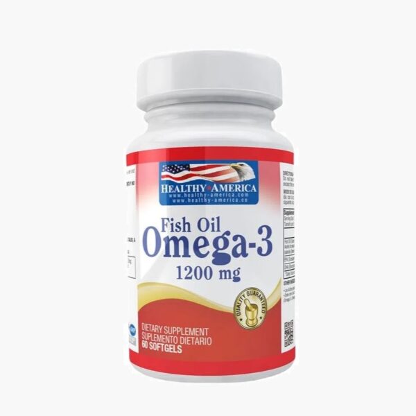 Omega 3 - 1200 mg (Healthy America - 60 softgels)