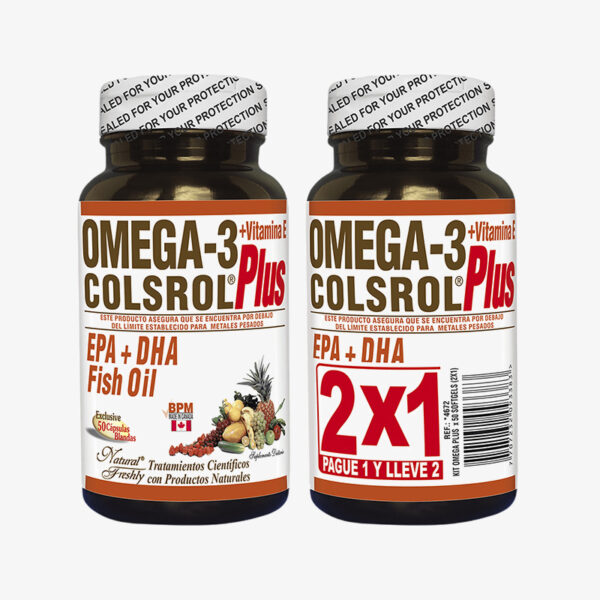 Omega 3 con Vitamina E Colsrol Plus (Natural Freshly - 50 cápsulas)