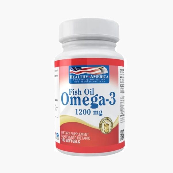 Omega 3 - 1200 mg (Healthy America - 100 softgels)