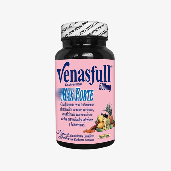 Venasfull Max Forte - Castaño de Indias - 500 mg (Natural Freshly - 50 cápsulas)