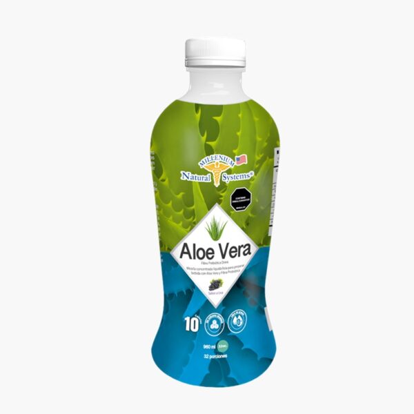 Aloe Vera + Fibra Prebiótica Drink (Natural Millenium Systems - 32 onzas)