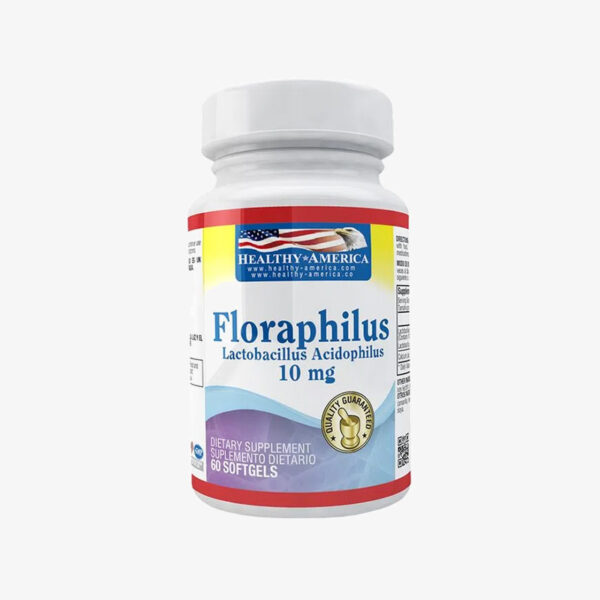 Floraphilus (Lactobacillus Acidophilus -10 mg) (Healthy America - 60 softgels)