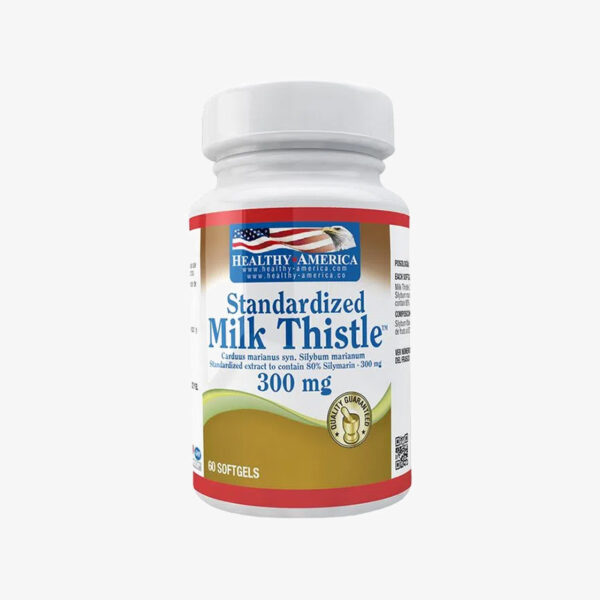 Standardized Milk Thistle - 300 mg (Healthy America - 60 softgels)