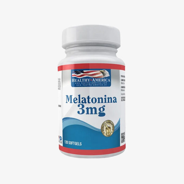 Melatonina - 3 mg (Healthy America - 120 softgels)