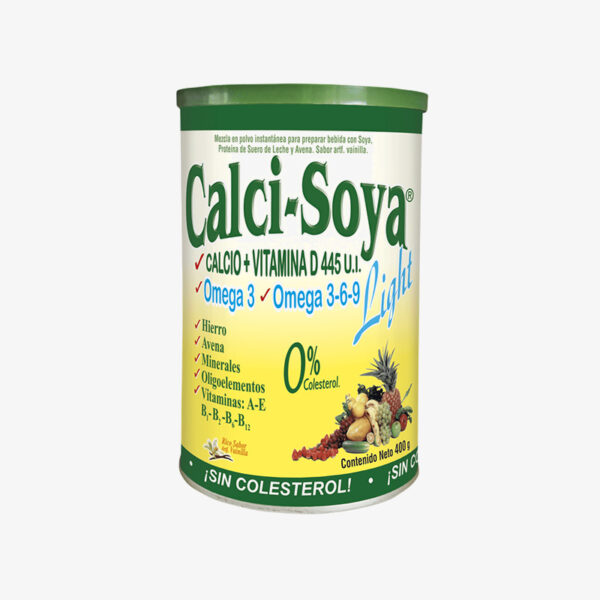 Calci - Soya Light + Calcio + Vitamina D 445 U.I sabor Vainilla (Natural Freshly – 400 g)