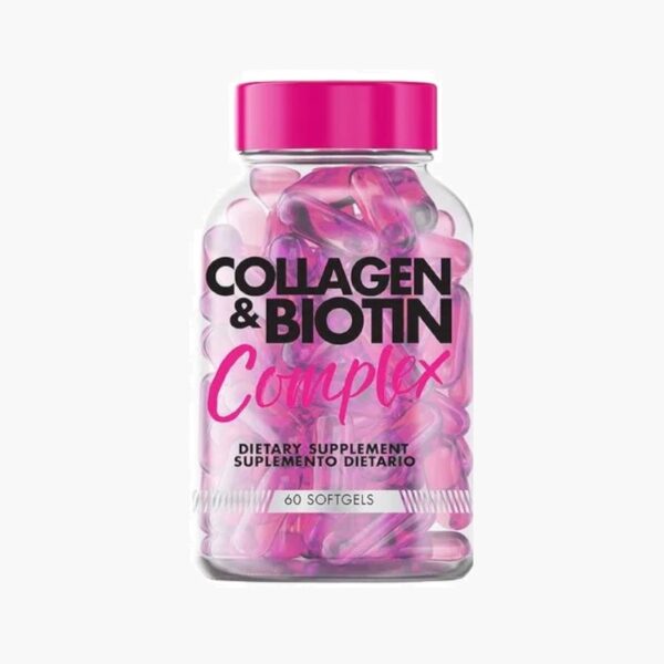 Colágeno y Biotina Complex (Healthy America - 60 softgels)