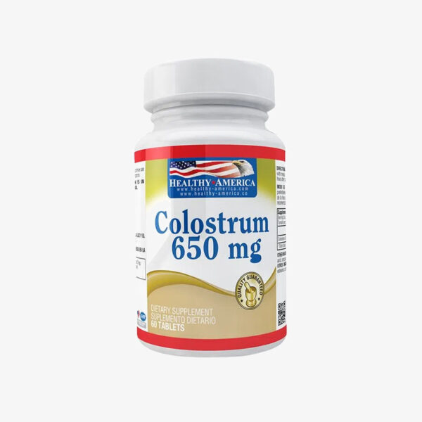 Colostrum - 650 mg (Healthy America - 60 tabletas)