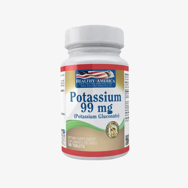 Potassium - 99 mg (Healthy America - 100 tabletas)