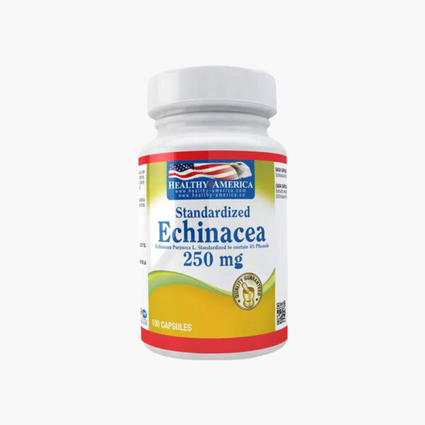 Standardized Echinacea - 250 mg (Healthy America – 100 cápsulas)