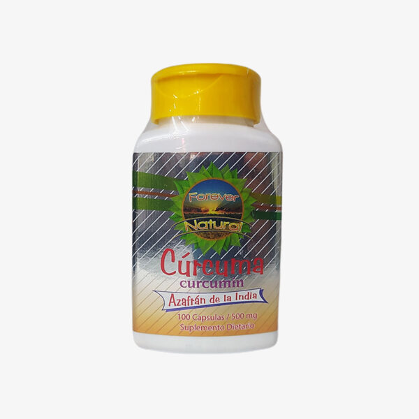 Cúrcuma - 500 mg (Forever Natural – 100 cápsulas)