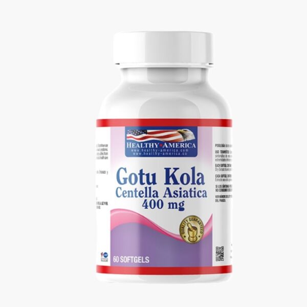 Gotu Kola (Centella Asiática - 400 mg) (Healthy America - 60 softgels)